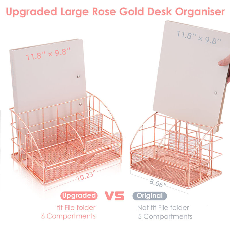 Bruning Metal Desk Organiser