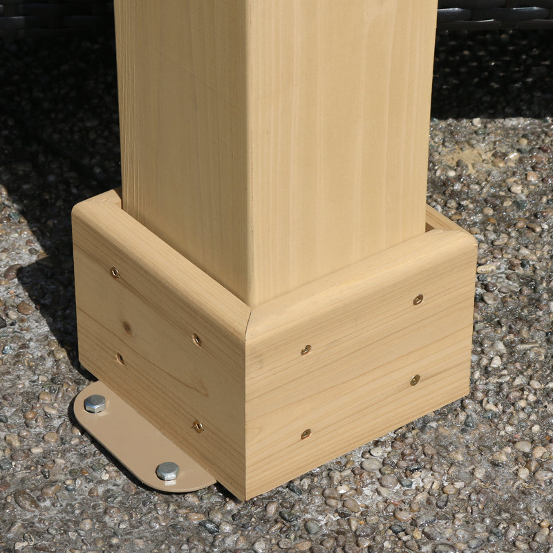 Serre L 10 pi. Pergola en bois massif