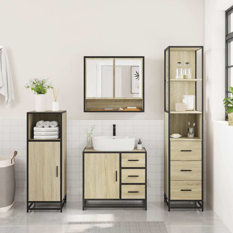 Bathroom Furniture Suite, Sonoma Oak