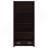 Maureen Cappuccino 5-Shelf Bookcase With Drawer