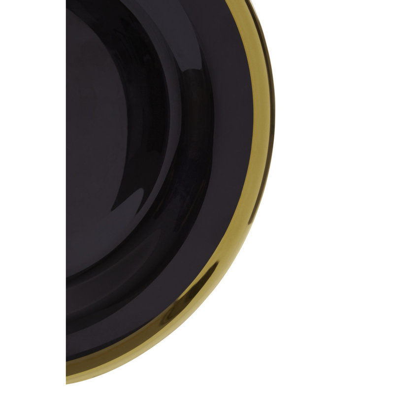 Berning 21Cm Black Glass Side Plate