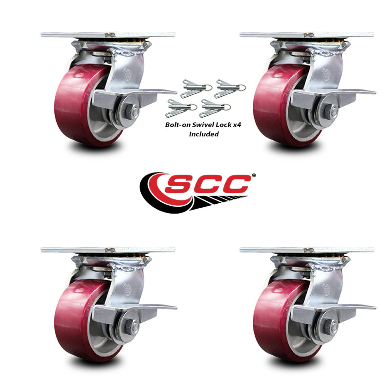 Poly on Aluminum Caster