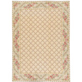 Hand-Knotted High-Quality Gold and Green Area Rug