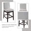 Linen Counter Height Chair (Set Of 2)