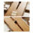 Burlywood Solid Wood Rectangular Coffee Table-109617520