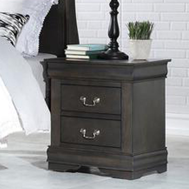 22'' W Nightstand, Dark Gray