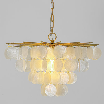 Lustre en coquillage à 1 lumière Marivelle