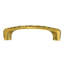 ARTS & CRAFT GINKGO 3-1/2" CENTER TO CENTER PULL IN MUSEUM GOLD PLATE-1496515026