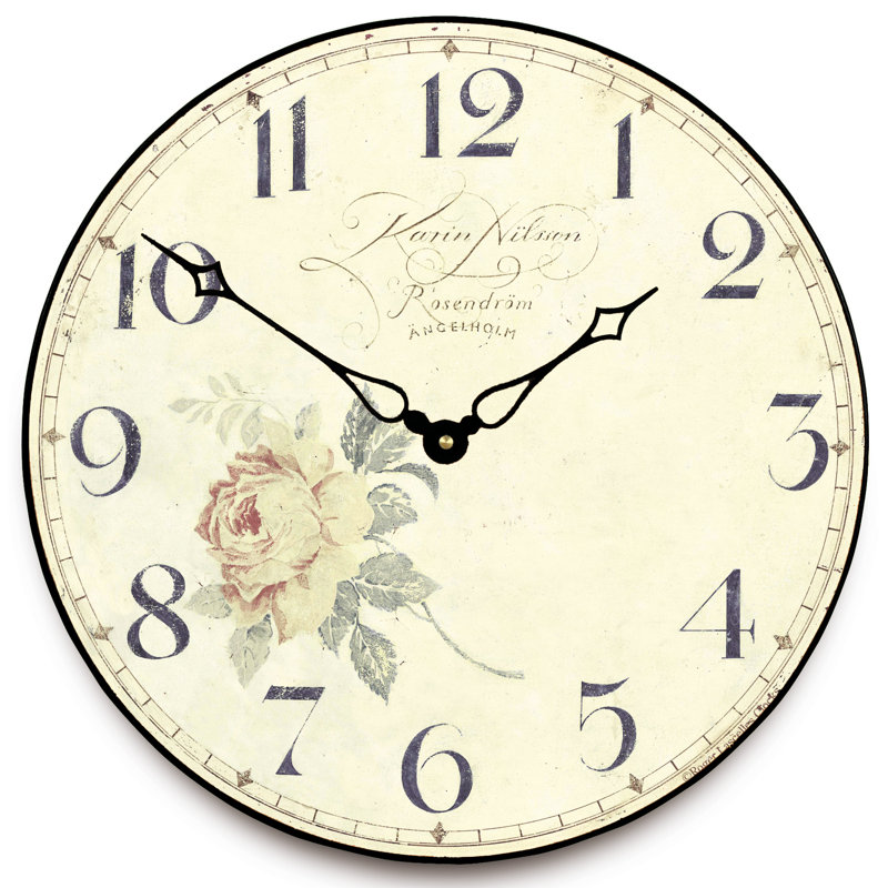 Achillee Karin Nilsson Angel Dial Wall Clock - 36cm