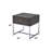 Gray Oak & Chrome Finish End Table