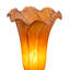 Amber Pond Lily Table Lamp
