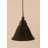 Cord Hung Mini Pendant Shown In Black Copper Finish With 10" Amber Crystal Glass-32464174-32464185-32464180