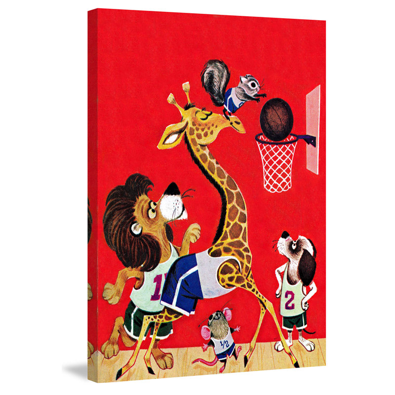 Basketball - Wrapped Canvas Print, 91cm H x 61cm W