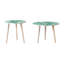 2 tables d'appoint Nature - Dessus d'aquarelle