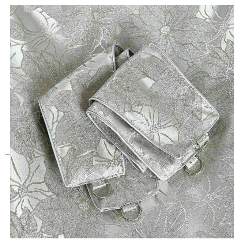 Dunaway Room Darkening Curtain Pair, 168cm Width x 228cm Drop, Silver