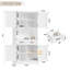 Kalauni 71" Kitchen Pantry Storage Cabinets with 2 Drawers-678385353