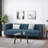 Davidjoe 89.75" Square Arm Sofa, Accent Sofa-936134671