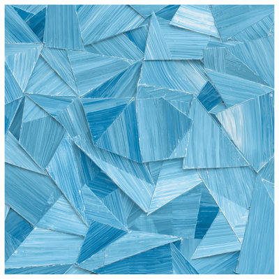 Blue Triangular Shapes Comforter