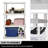 Nayson 4-Tier Interlocking Plastic Storage Shelves, 36 x 18 x 56 in, White