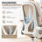 Ergonomic Mesh Office Chair with Flip-Up Armrests, Lumbar Support, Adjustable Height, 360° Swivel & Quiet Rolling Wheels-1224491507