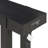 Black Rustic Minimalist Wood Console Table - Hidden Drawer & Side Power Outlet, Entryway Sofa Table For Living Room, Home Office-1030593671
