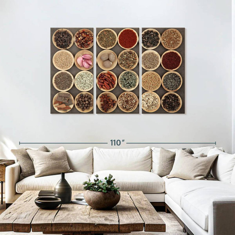 Yarlin Middle Eastern Spices, 48" H x 74" W
