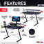 Bureau d'ordinateur avec tablette en carbone Techni Sport TS-200