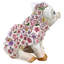 Statue de cochon fleur