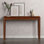 Console NTC Mingle de 47 po, table d'entrée moderne en bois massif avec tiroir caché, imperméable et résistante à la chaleur, table étroite pour le couloir, le salon et le vestibule, noyer foncé