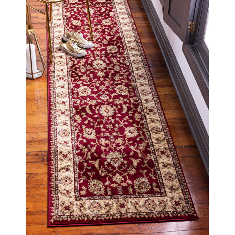 Niles Oriental Area Rug, Runner 2'7" x 10', Red