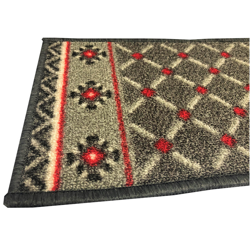 Tapis d'escalier gris Gloria