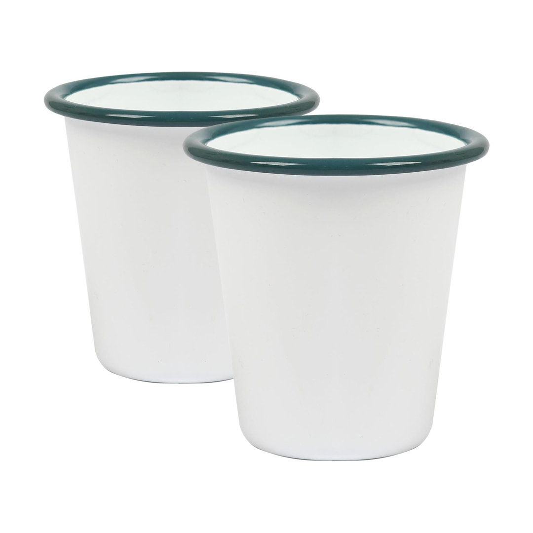 300ml Enamel Drinking Glass