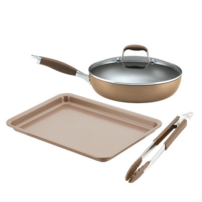 Anolon Advanced Hard-Anodized Nonstick Cookware Set, 4-Piece
