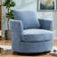 Chaise d'appoint pivotante en chenille 31,9 po pour la maison