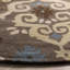 Tapis bleu / beige en laine / coton touffeté à la main Amory-22211988