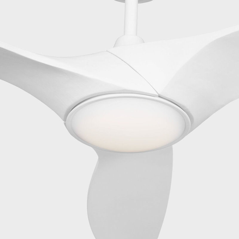Selen Smart LED Ceiling Fan, 52" Wide, Matte White, Matte White