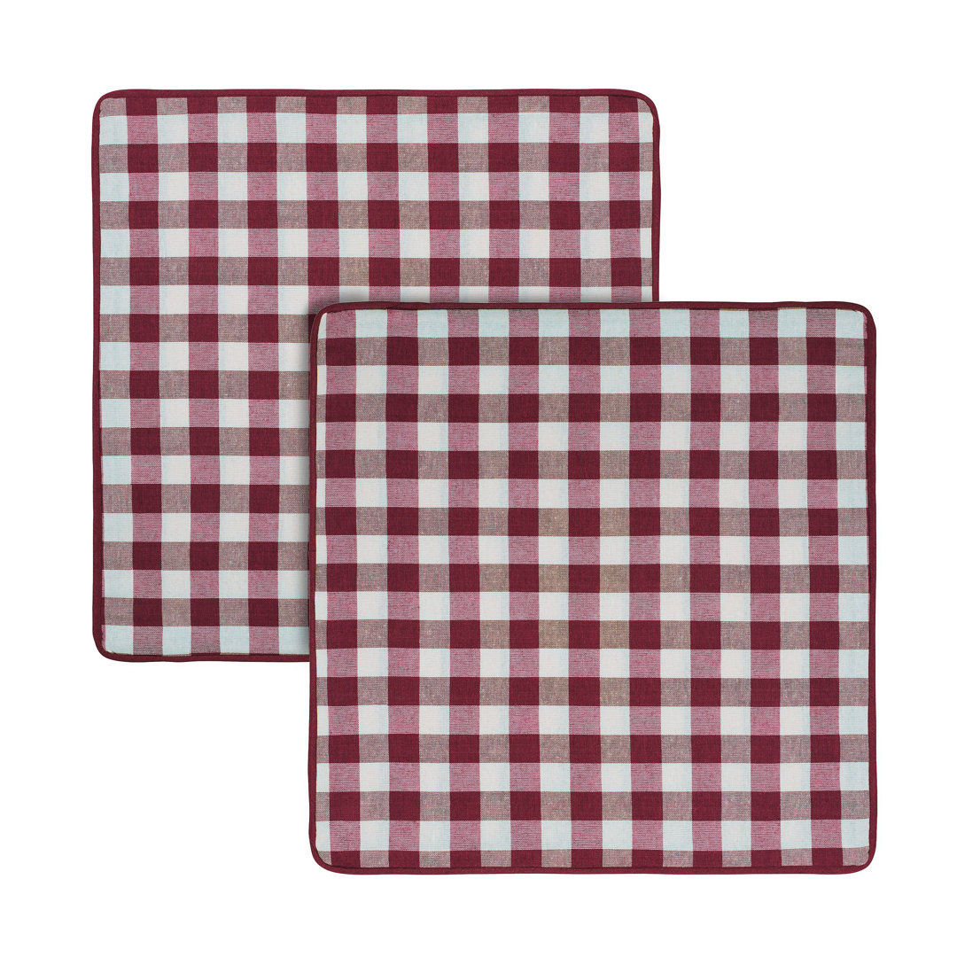 Buffalo Check Square Pillow Cover (Set of 2) Achim Importing Co 