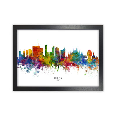 Milan Italy Skyline by Michael Tompsett - Print