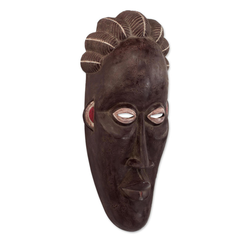 Masque de bois africain Bungalow Rose Bassa tradition