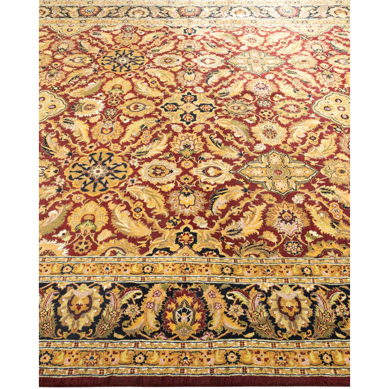 Hayner One-of-a-Kind Hand-Knotted New Age 7'1" Round Wool Area Rug in Brown/Beige