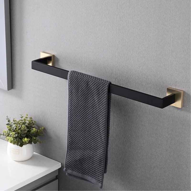 Bathroom Hardware 4 - 304, Scratch-, Modern Style Design, Gold/Black