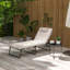 Chaise longue d'extérieur en acier Shumeka-936840609