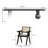 6 - Person Solid Wood Top Double Pedestal Dining Set-99311359