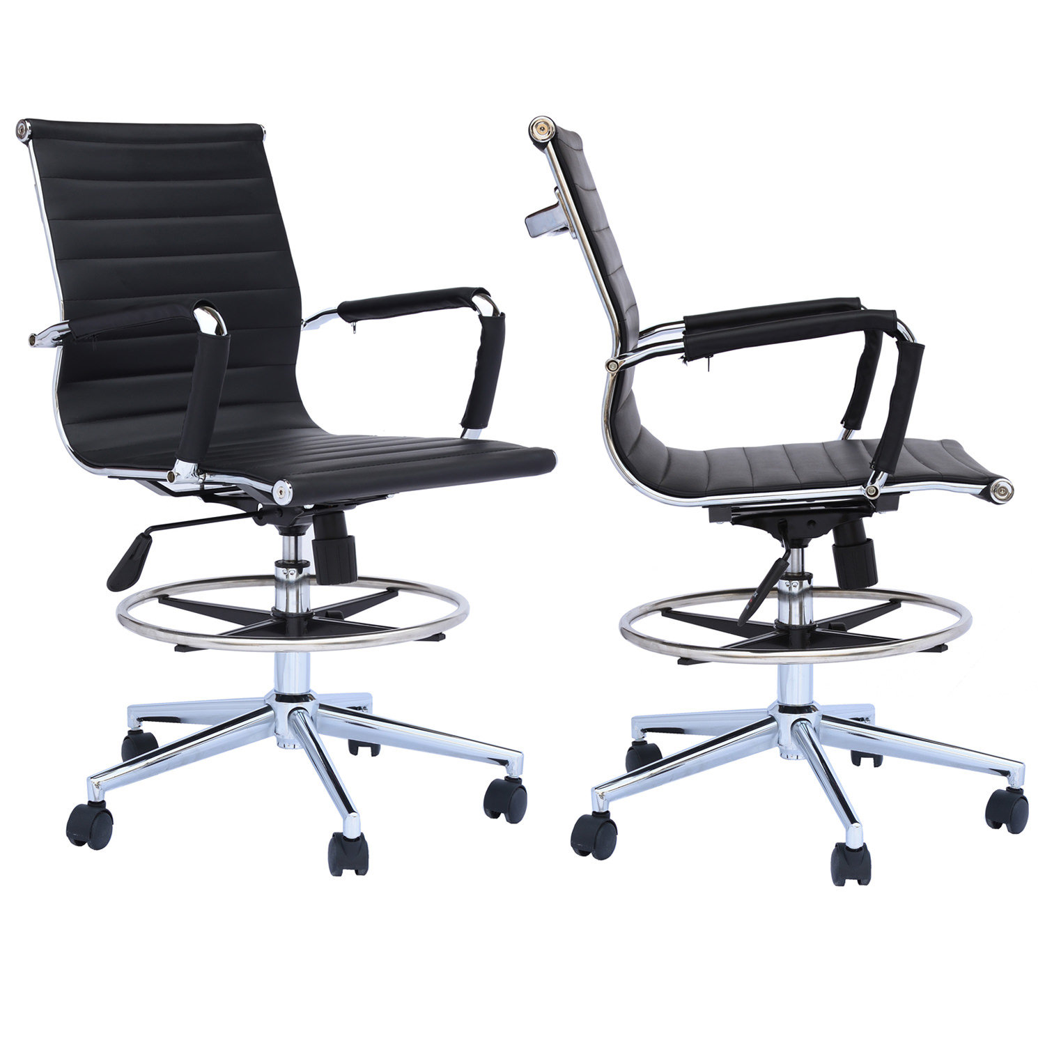 Ribbed office desk chair hot sale