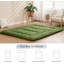 Matelas de futon matelas de sol japonais court en mousse à mémoire de forme Tatami matelas de camping pliables, vert armée-2125752659