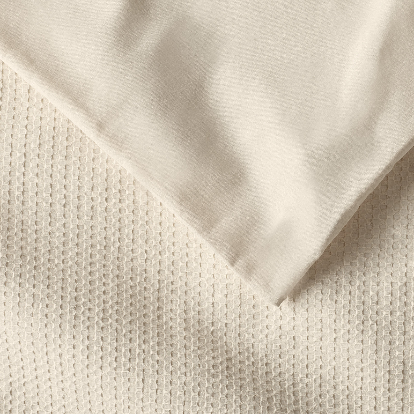 Felix Cotton Pillow Sham, King, Ivory