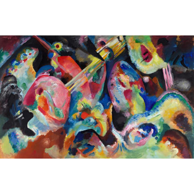 "Improvisation Flood" par Wassily Kandinsky - Art mural sur toile tendue avec châssis