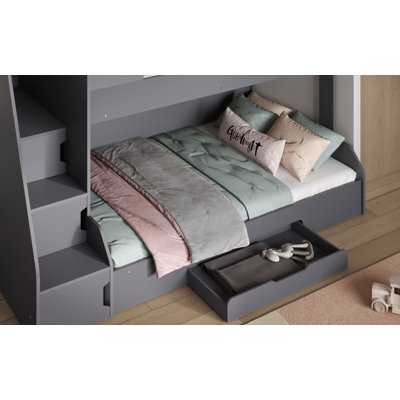 Foreston Kids Bunk Bed with Drawers