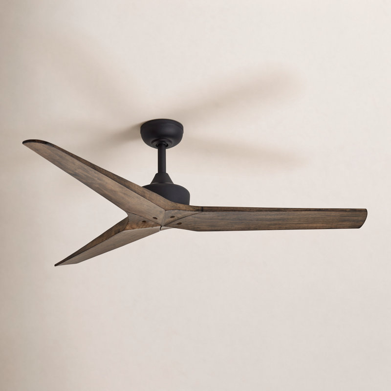 Ventilateur intelligent Chisel 52 po avec télécommande Hiro, Brun