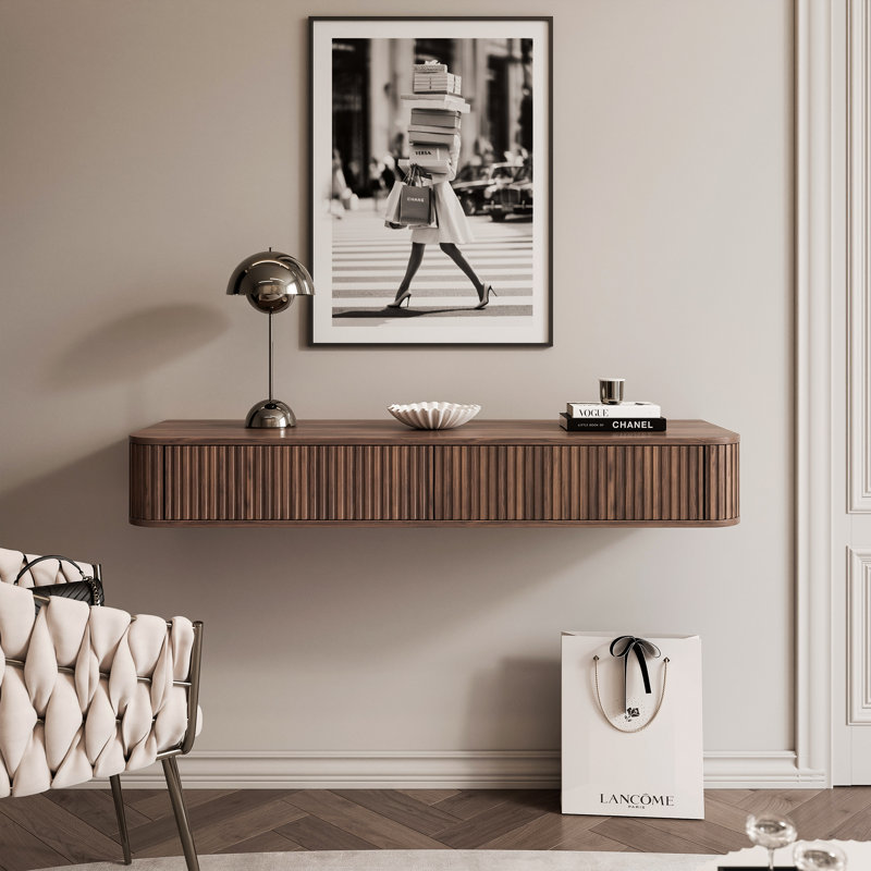 LUNA 140 cm W Console Table, WALNUSS, WALNUSS, WALNUSS